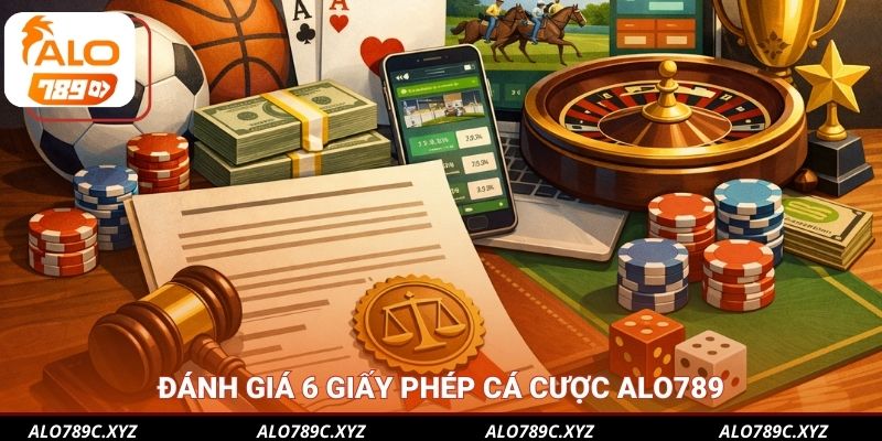 Đánh giá 6 giấy phép cá cược Alo789