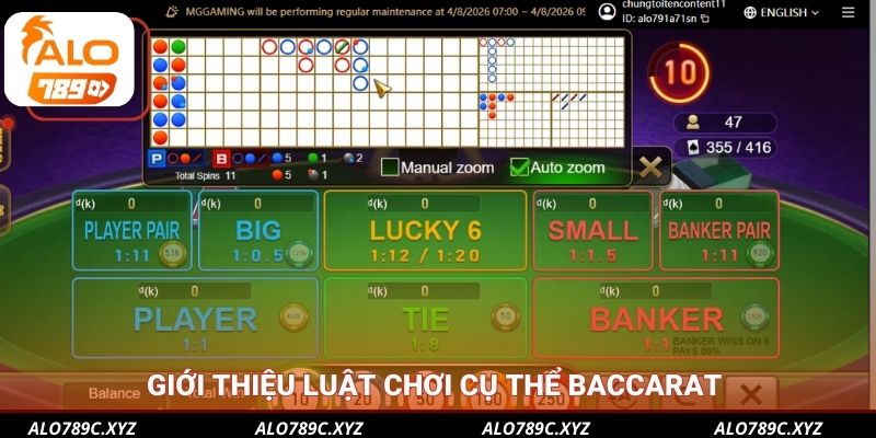 Giới thiệu luật chơi cụ thể Baccarat 