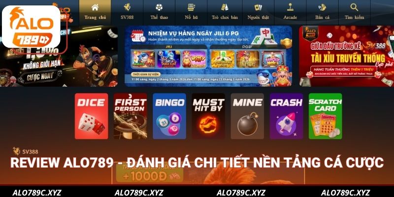 Review ALO789 - Đánh giá chi tiết nền tảng cá cược